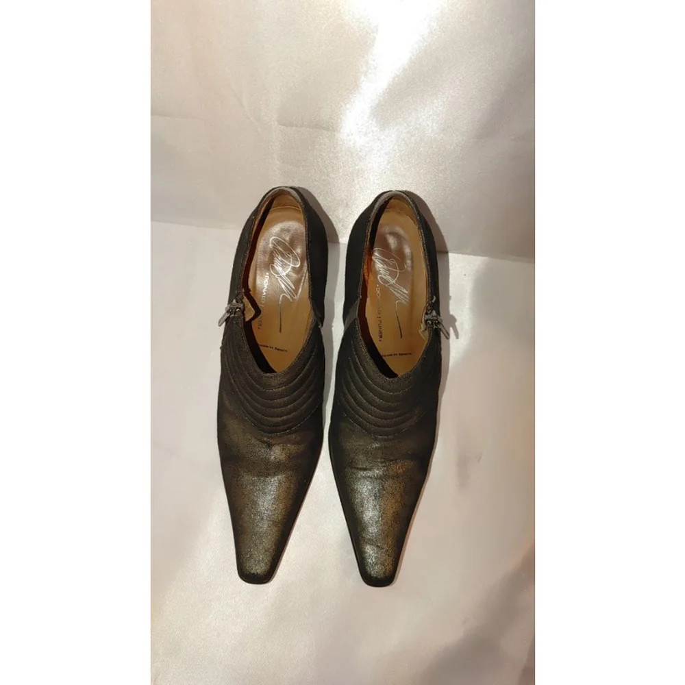 Donald J. Pliner Metallic Stilleto Booties Size 8M